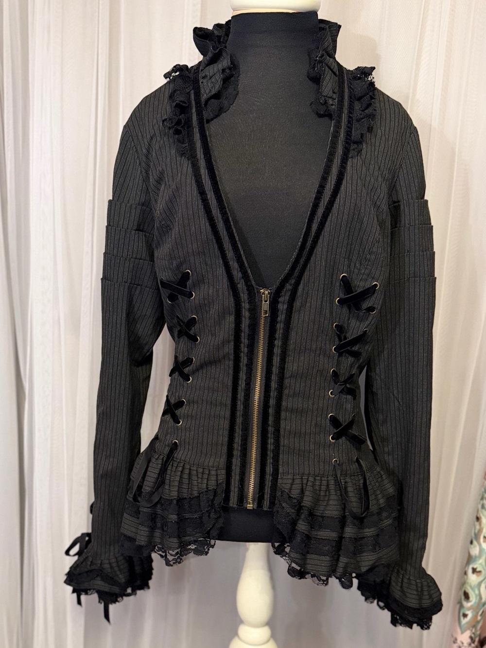 🖤 RARE SPIN DOCTOR FLORENCE GOTHIC JACKET — SIZE XL 🖤 - Picture 2 of 16